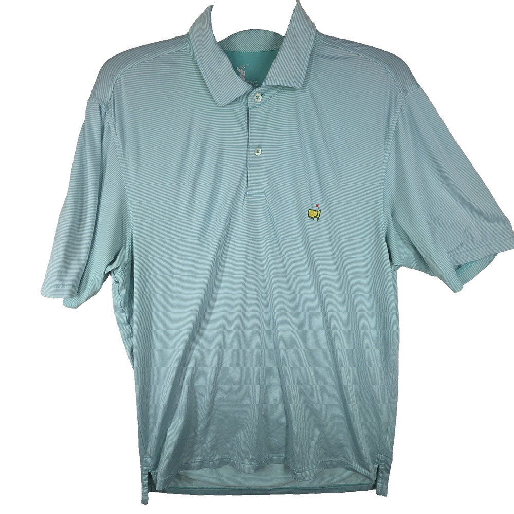 Masters Polo Shirt Mens Large Golf Golfing Preppy College Country Club Sports